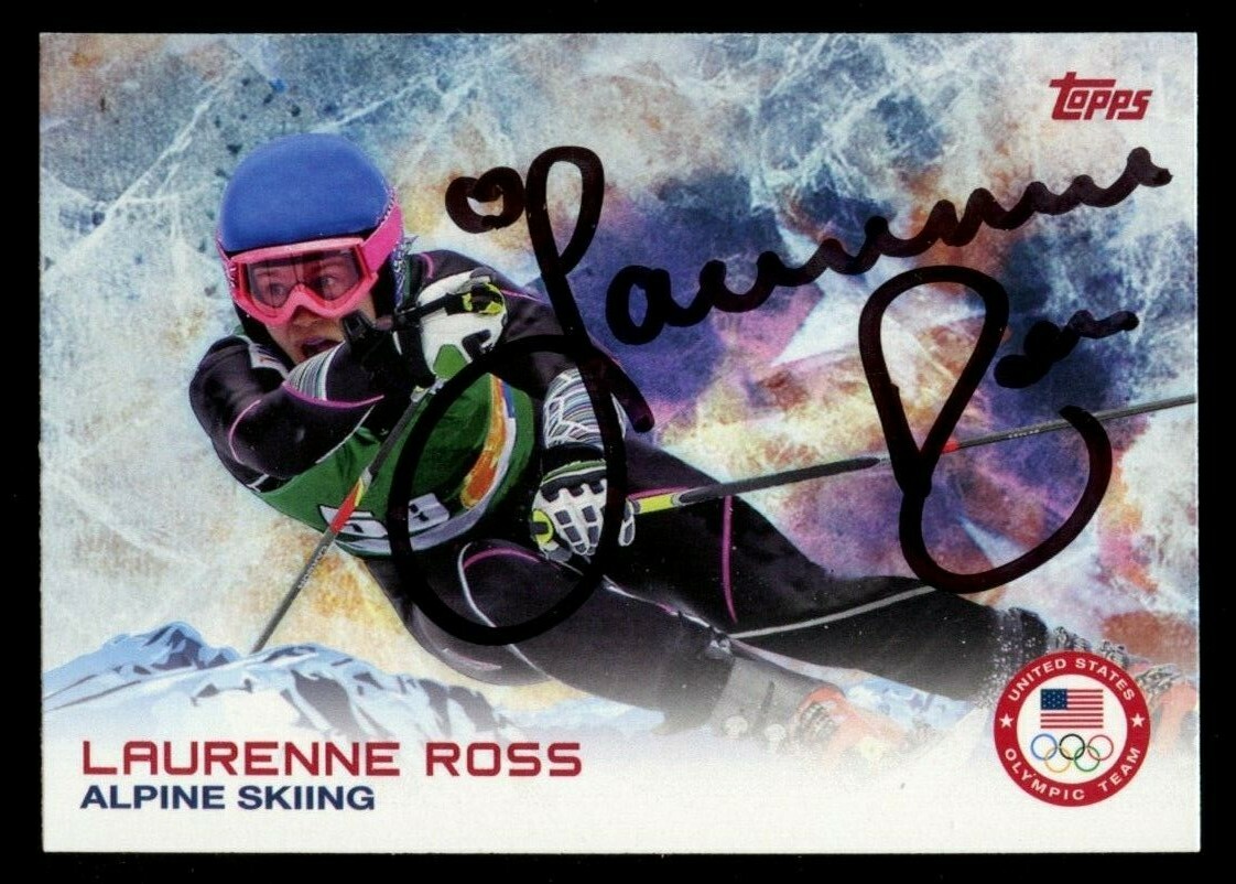Laurenne Ross #74 signed autograph auto 2014 Topps U.S. Winter Olympic Card