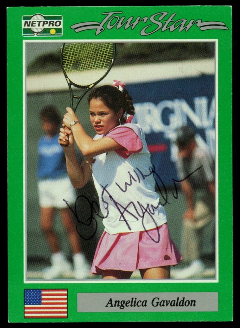 Angelica Gavaldon #58 signed autograph auto 1991 NetPro Tour Star Tennis Card