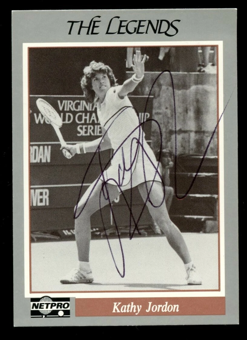 Kathy Jordan #7 signed autograph auto 1991 NetPro Legends Tennis Card