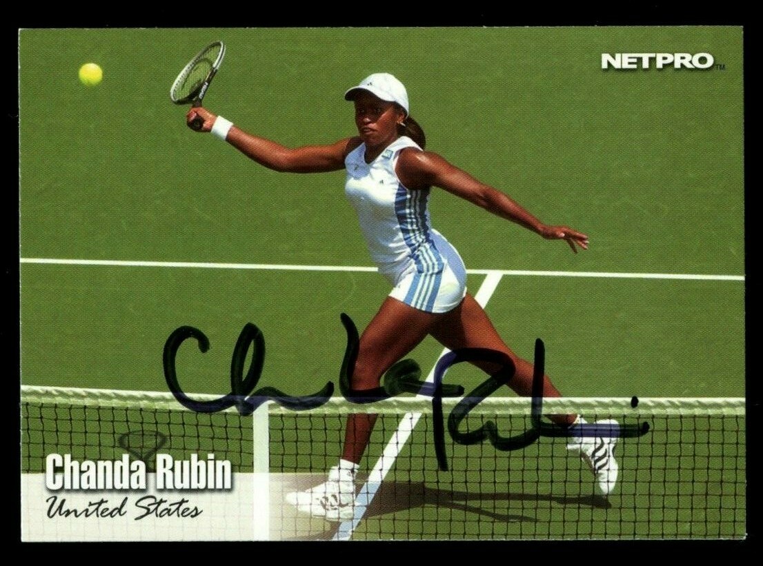 Chanda Rubin #28 signed autograph auto 2003 NetPro Tennis Trading Card