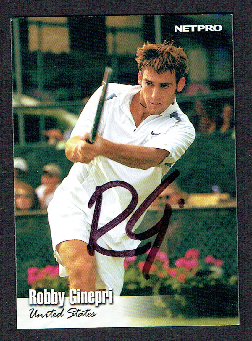 Robby Ginepri #59 signed autograph auto 2003 NetPro Tennis Trading Card