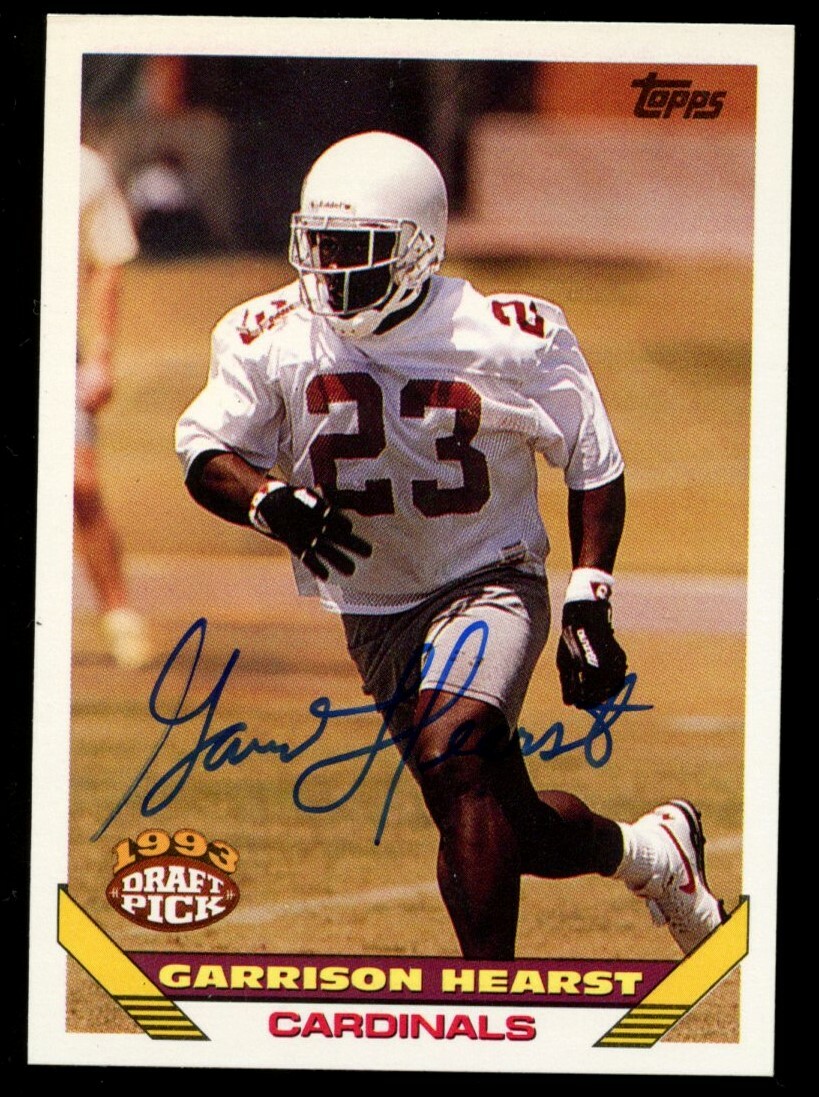 Garrison Hearst #101 signed autograph auto 1993 Topps Football Trading Card