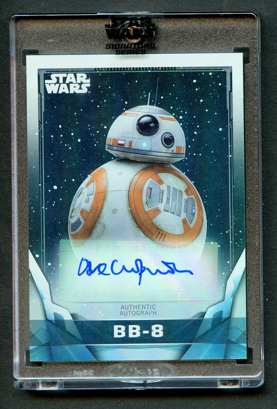 DAVE CHAPMAN BB-8 PUPPETEER A-DC2 AUTO 2021 TOPPS STAR WARS SIGNATURE SERIES COLLECTIBLE MEMORABILIA