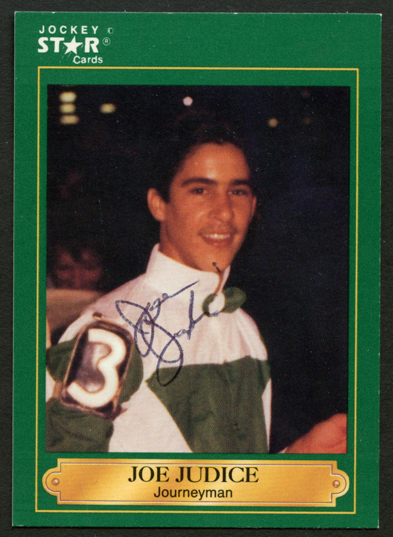 Joe Judice #112 signed autograph auto 1991 Horse Jockey Star Trading Card