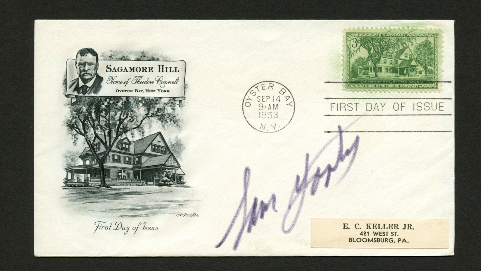Sam Yorty d.1998 signed autograph FDC cover US Representative California PC178