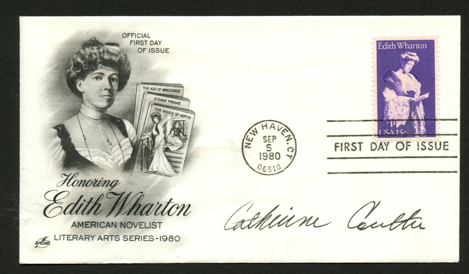 Catherine Coulter signed autograph FDC cover Author of Romantic Thrillers PC091