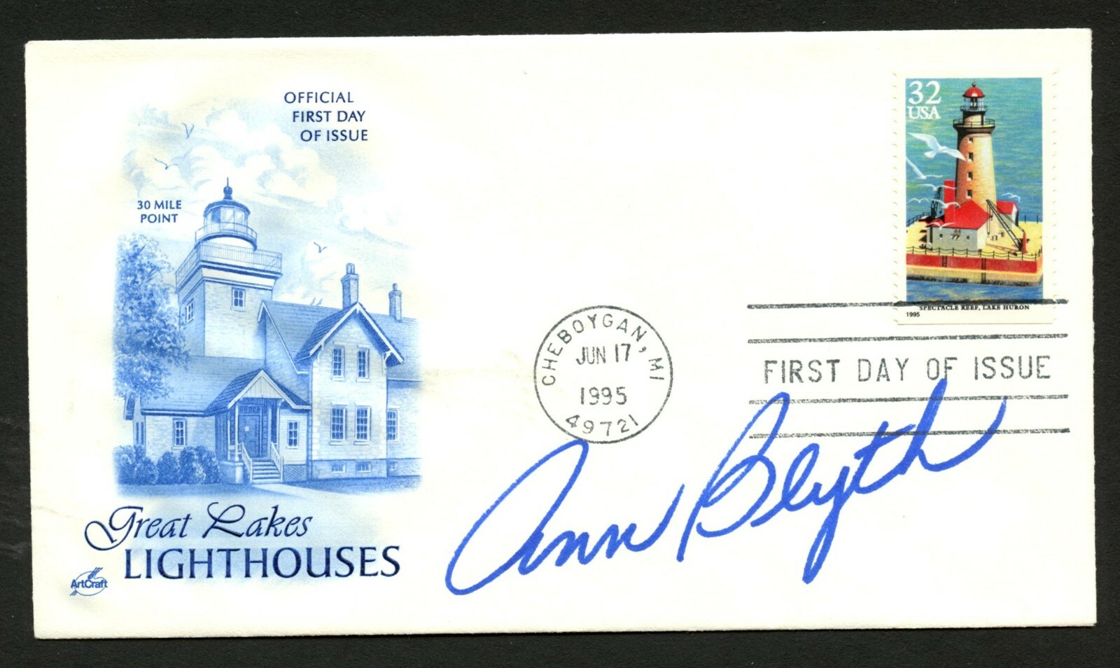 Ann Blyth signed autograph auto FDC cover American Actress and Singer PC067