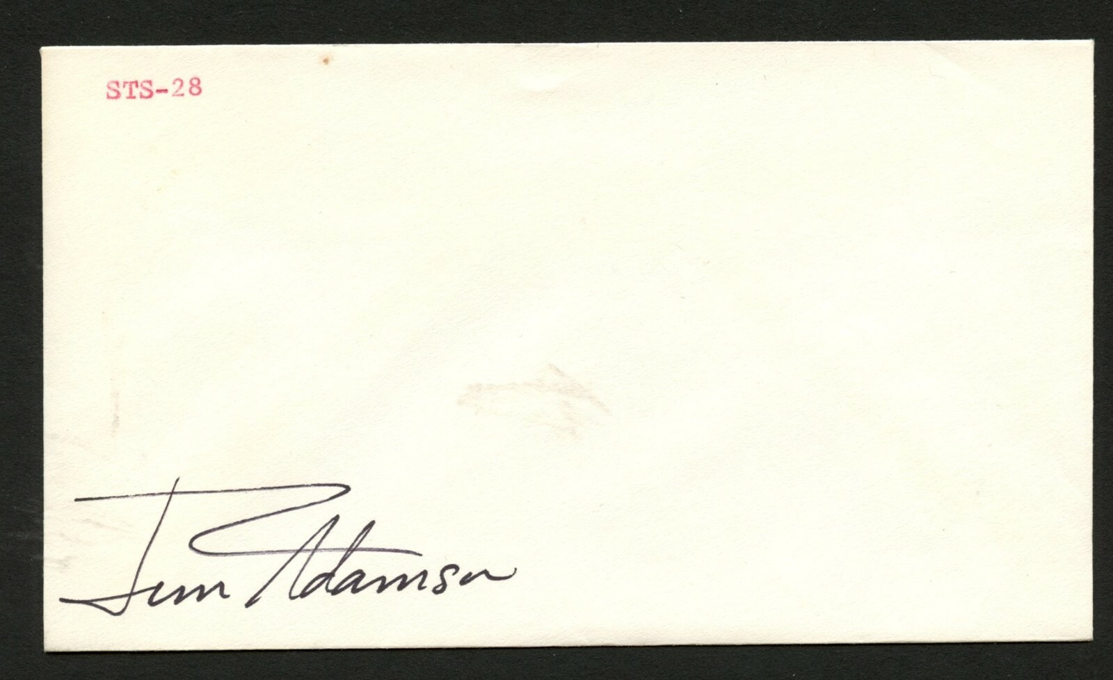 James Adamson signed autograph auto postal cover NASA Astronaut PC017