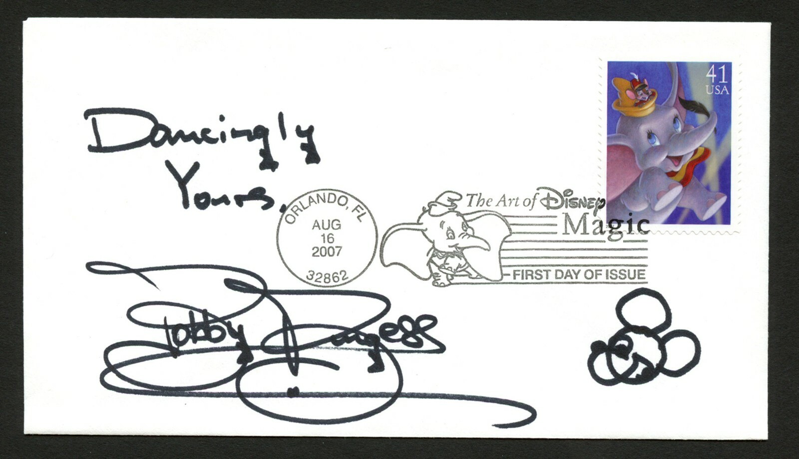 Bobby Burgess signed autograph auto FDC cover American Dancer & Singer PC277