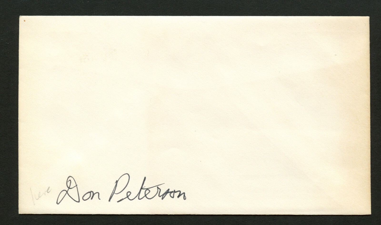 Don H. Peterson d.2018 signed autograph auto Postal cover NASA Astronaut PC254