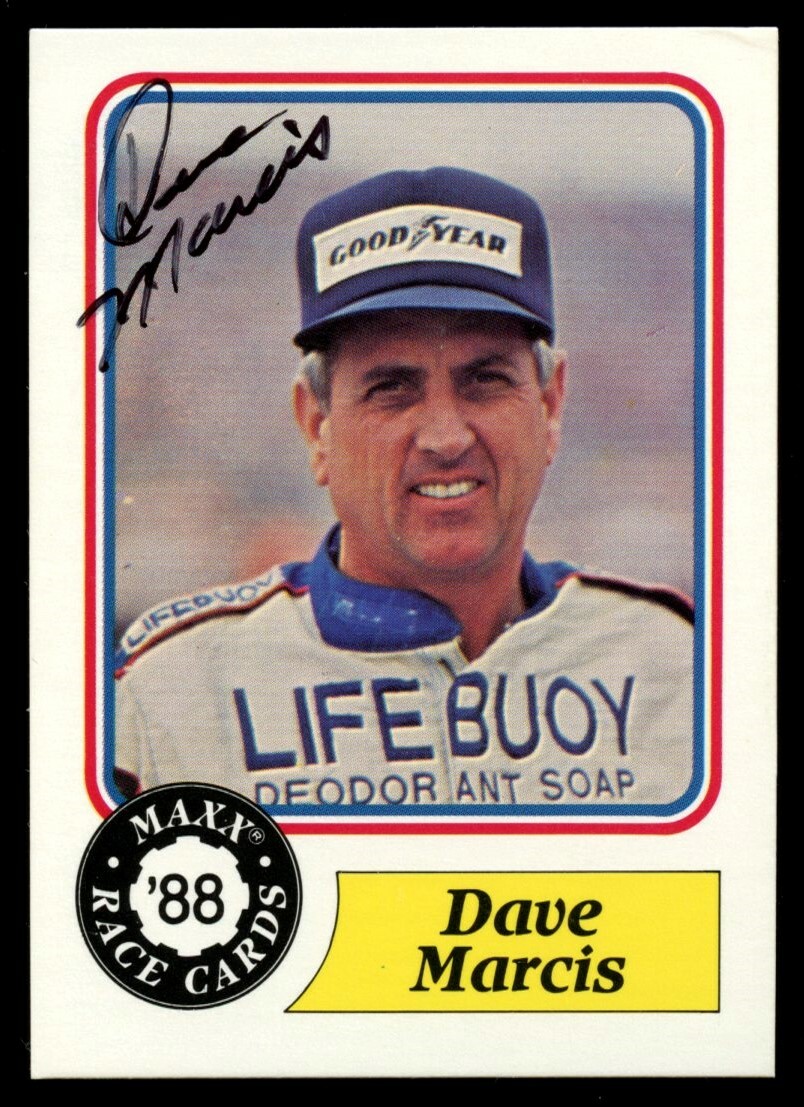 Dave Marcis #44 signed autograph auto 1988 Maxx NASCAR Racing Trading Card