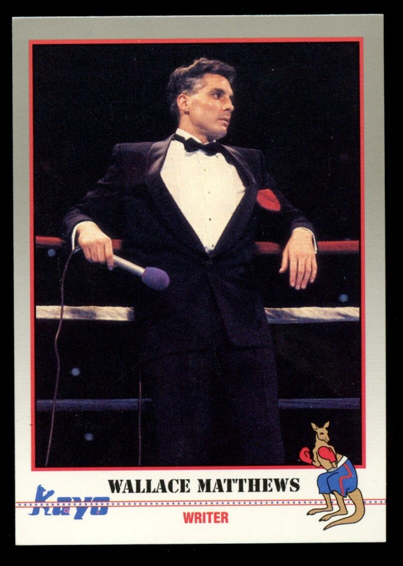 Wallace Matthews #17 signed autograph auto 1991 KAYO Boxing Trading Card