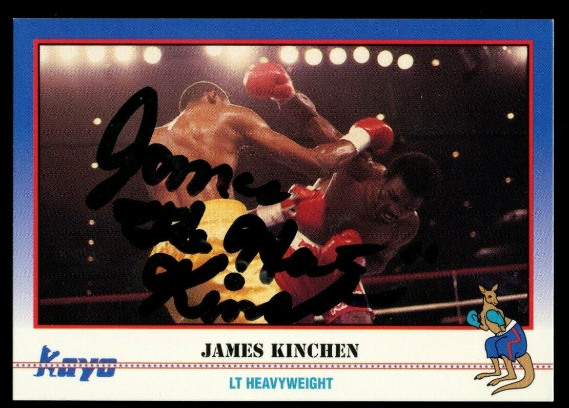 James Kinchen #91 signed autograph auto 1991 KAYO Boxing Trading Card
