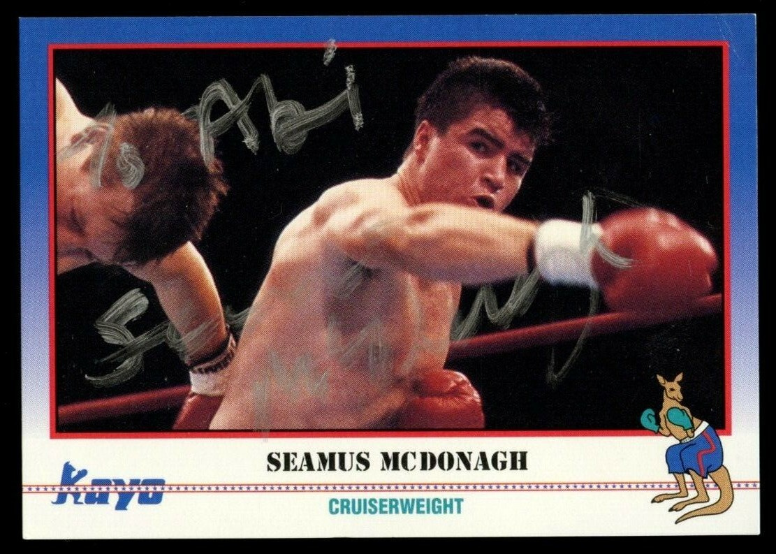 Seamus McDonagh #45 signed autograph auto 1991 KAYO Boxing Trading Card