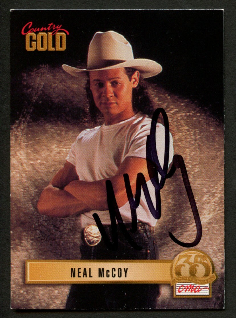 Neal McCoy #66 signed autograph auto 1993 Sterling Country Gold Card