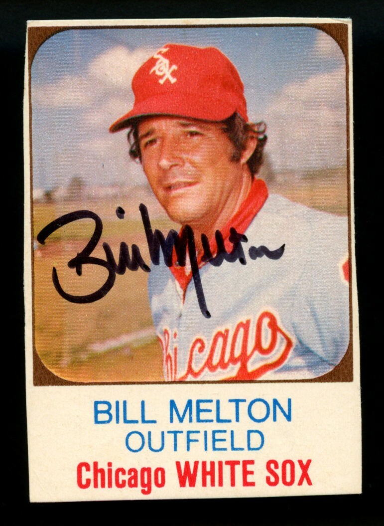 Bill Melton #8 signed autograph auto 1975 Hostess Baseball Trading Card ~