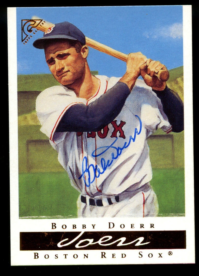 Bobby Doerr #39 signed autograph auto 2003 Topps Gallery Baseball Card ~