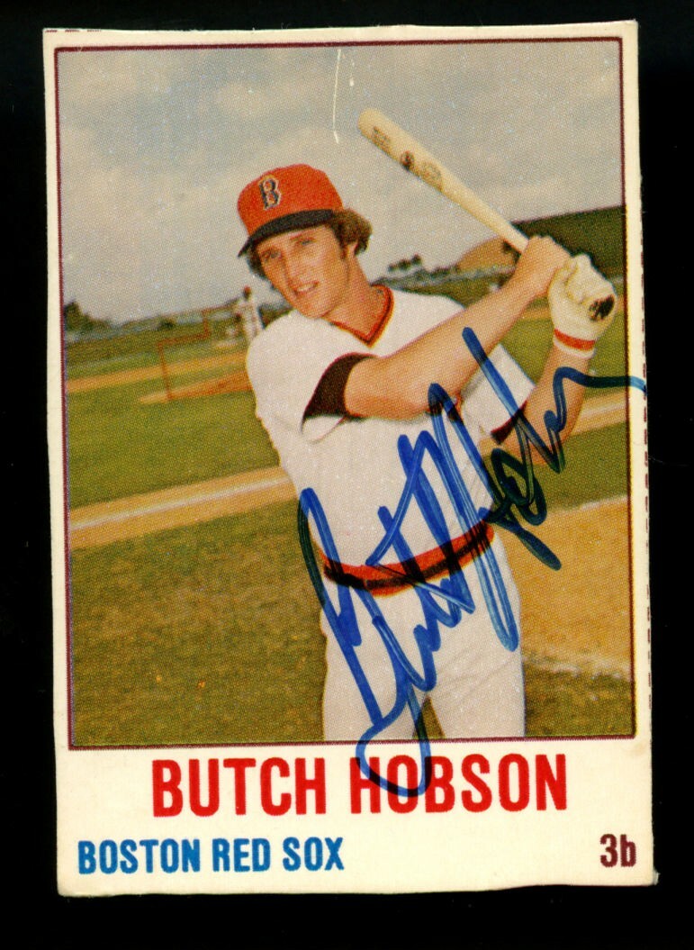 Butch Hobson #1 signed autograph auto 1978 Hostess Baseball Trading Card ~