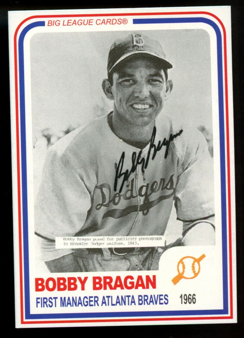 Bobby Bragan #12 0357-04 signed autograph auto Big League Cards Baseball Card ~