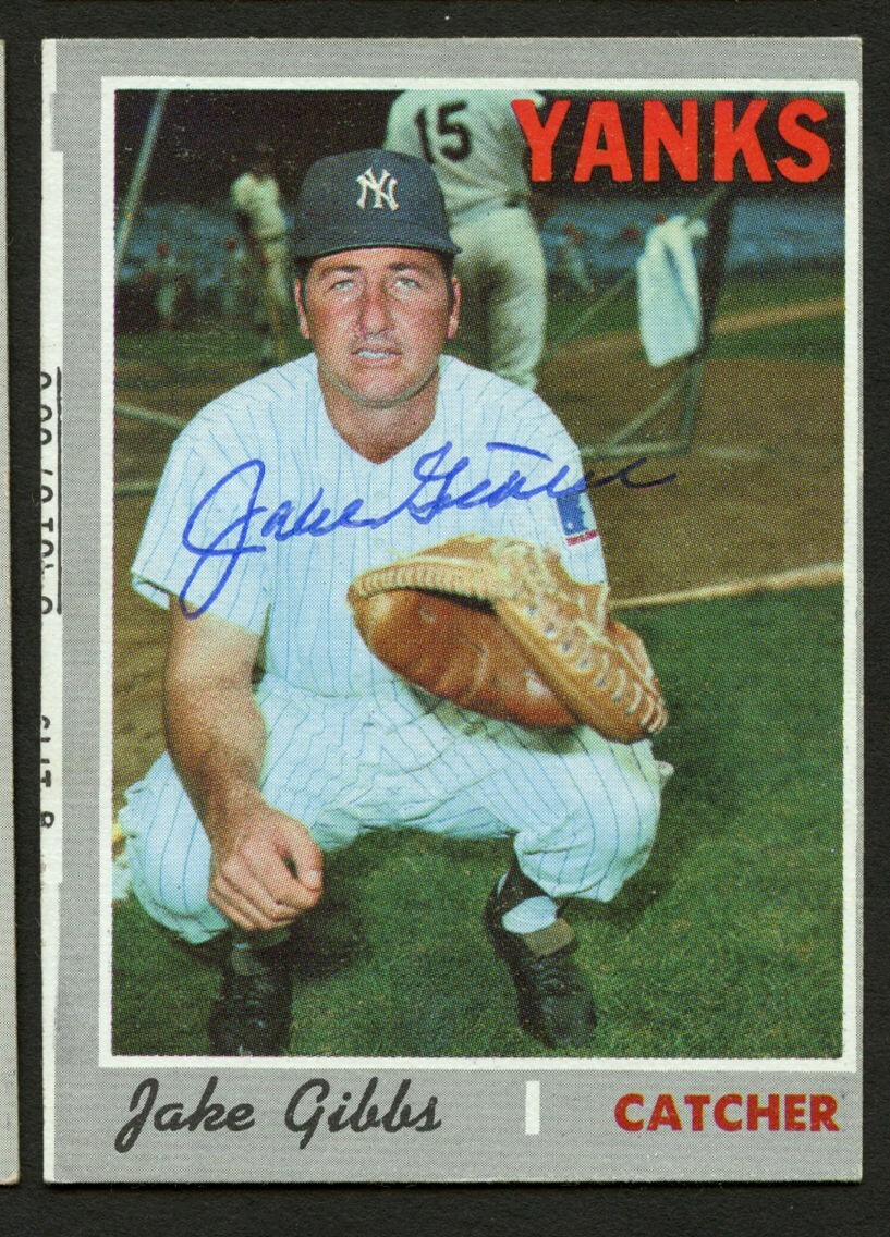 Jake Gibbs #594 signed autograph auto 1970 Topps Baseball Trading Card