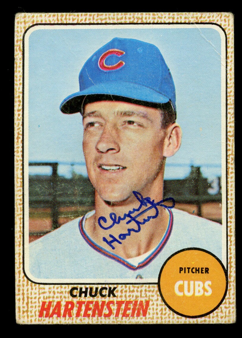 Chuck Hartenstein #13 signed autograph auto 1968 Topps Baseball Trading Card