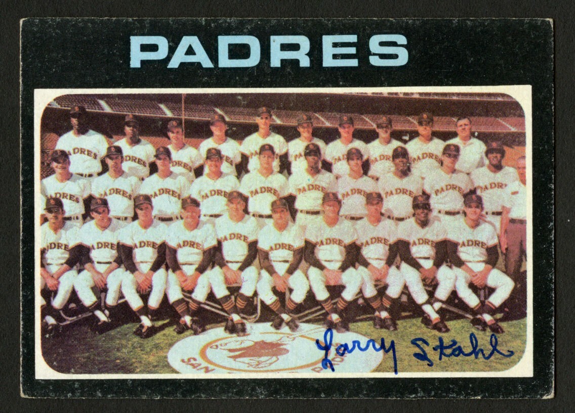 Larry Stahl #482 signed autograph auto 1971 Topps Baseball Trading Card