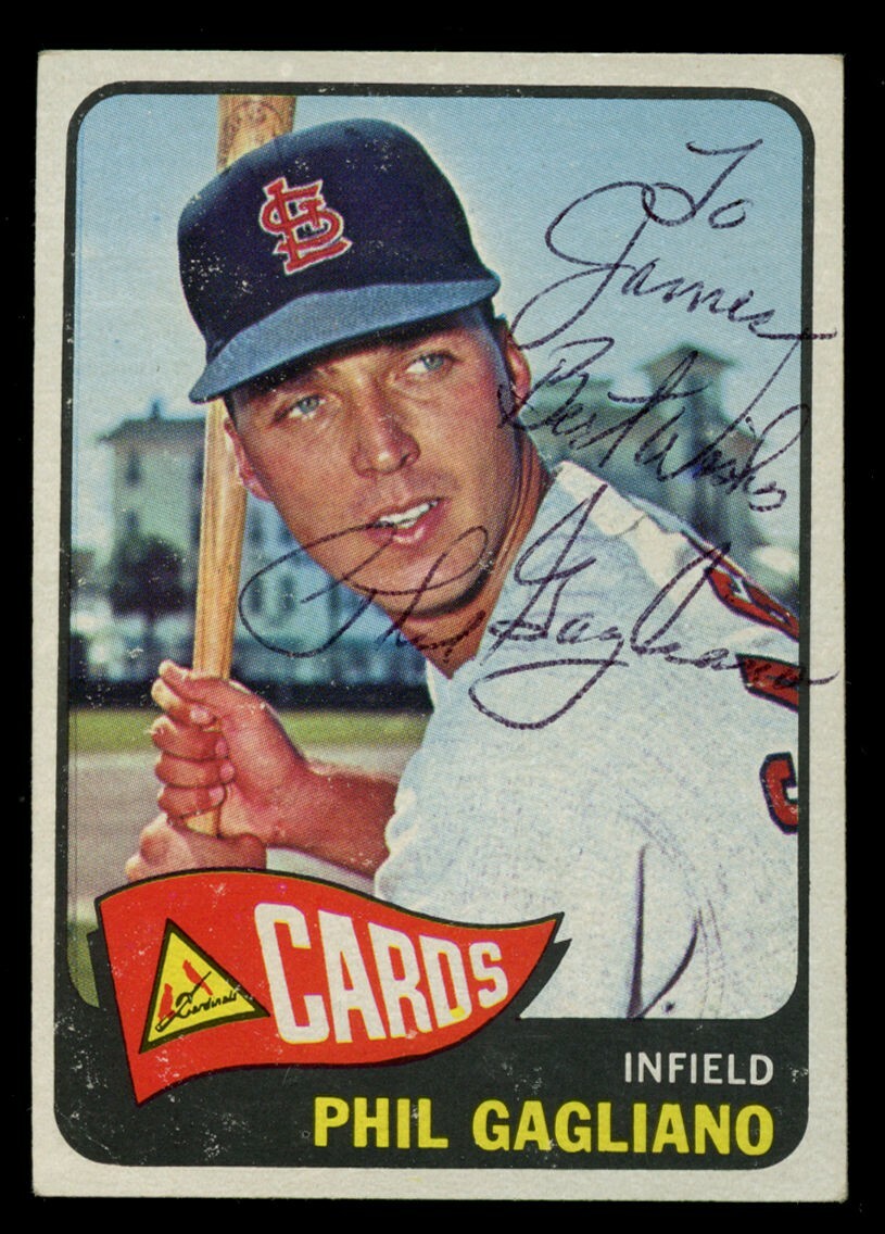 Phil Gagliano #503 signed autograph auto 1965 Topps Baseball Trading Card