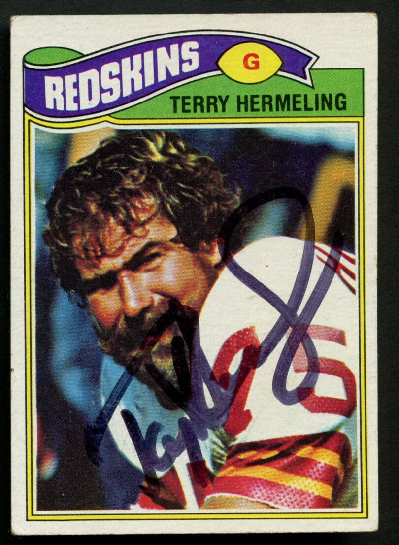 Terry Hermeling #523 signed autograph auto 1977 Topps Football Trading Card