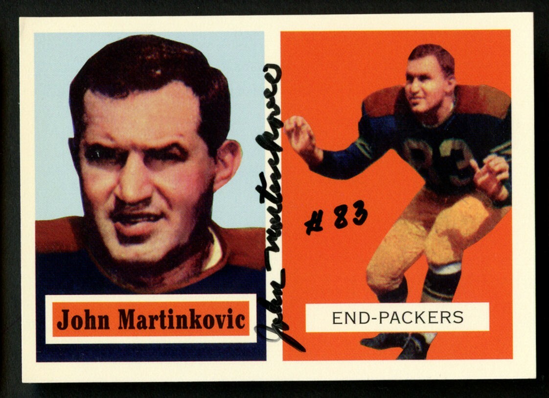 John Martinkovic #142 d2018 signed autograph 1994 Topps 1957 Archives Football