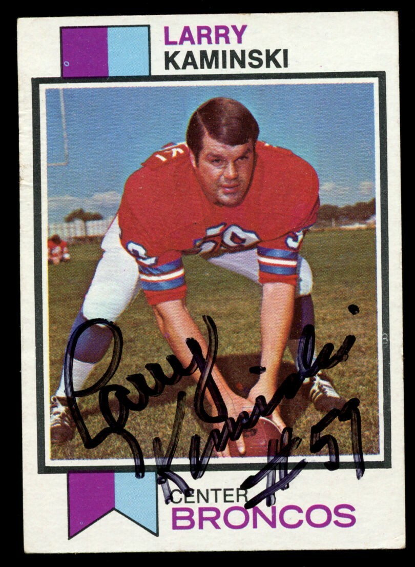 Larry Kaminski #503 signed autograph auto 1973 Topps Football Trading Card