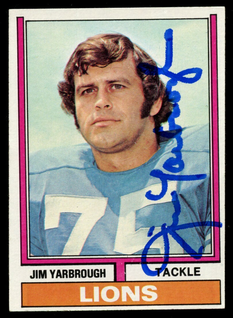 Jim Yarbrough #24 signed autograph auto 1974 Topps Football Trading Card