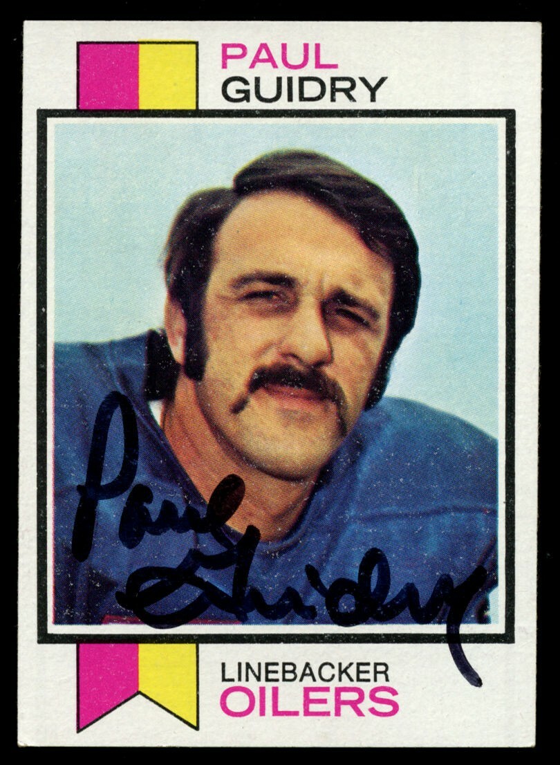 Paul Guidry #283 signed autograph auto 1973 Topps Football Trading Card