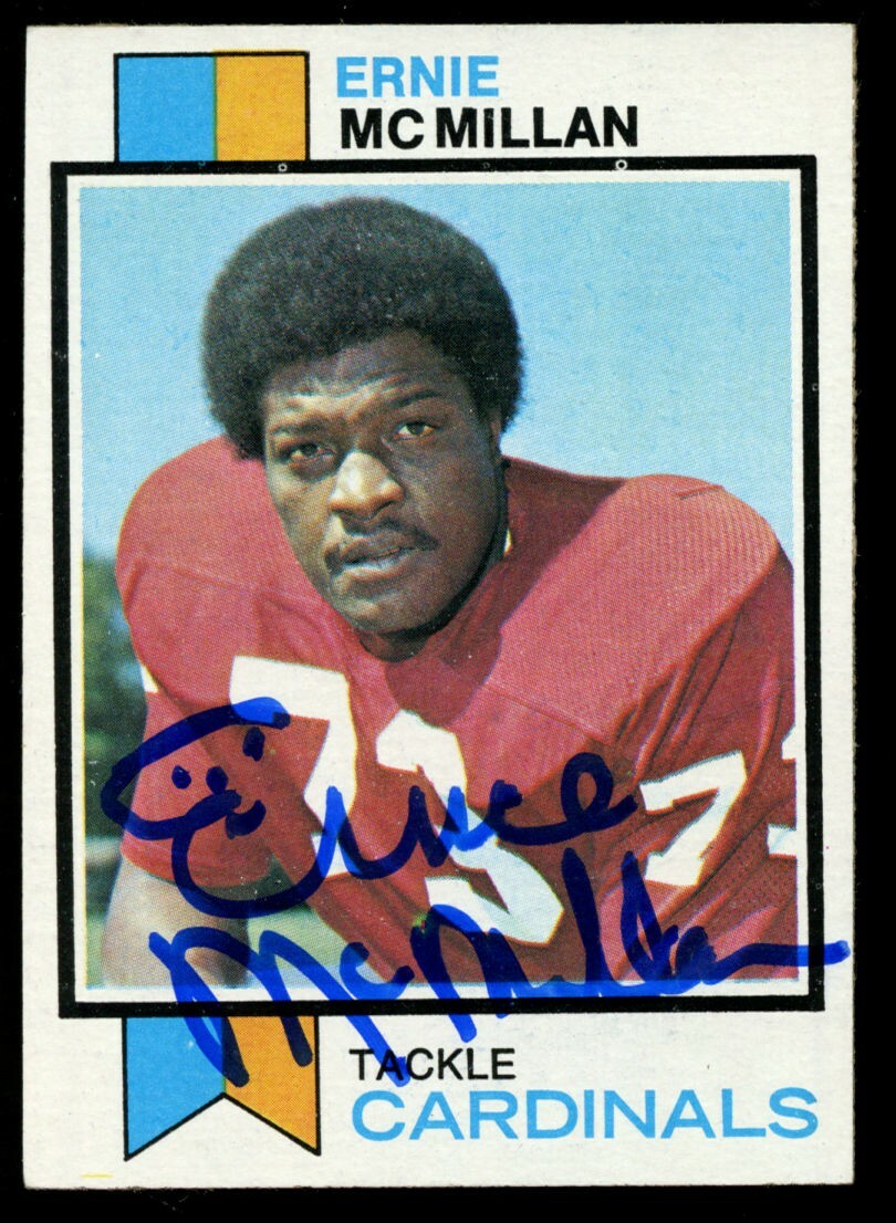 Ernie McMillan #488 signed autograph auto 1973 Topps Football Trading Card