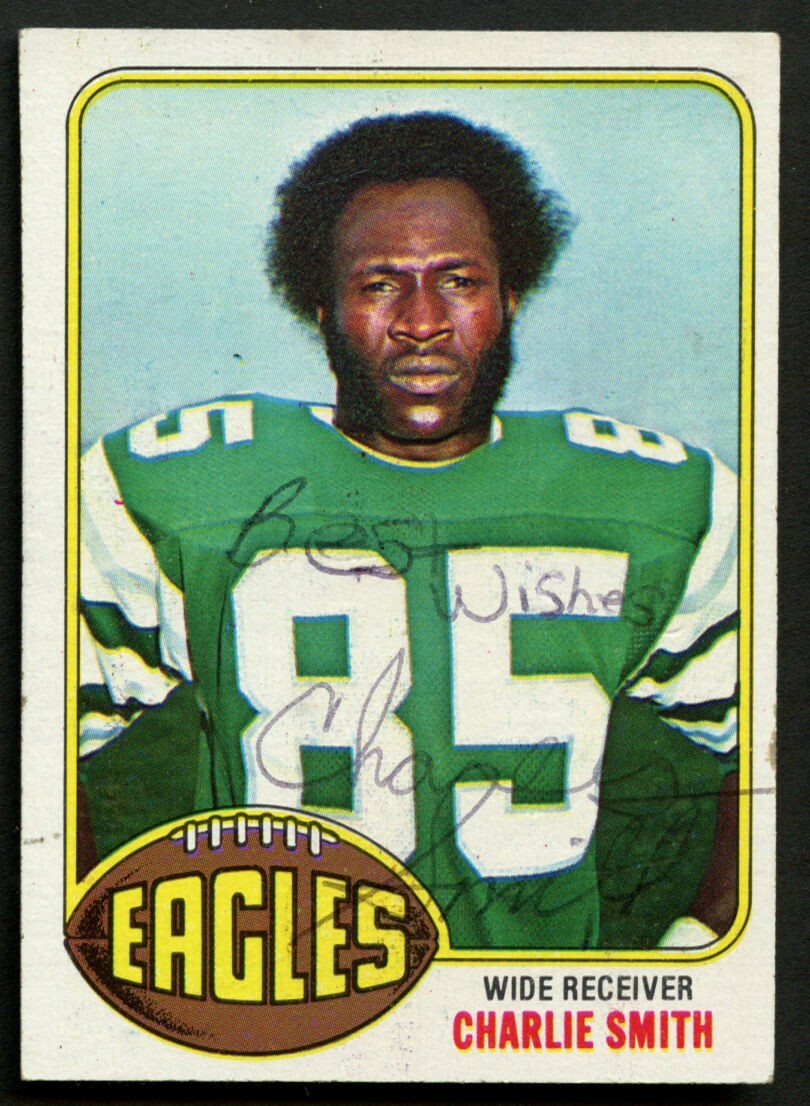 Charlie Smith #239 signed autograph auto 1976 Topps Football Trading Card