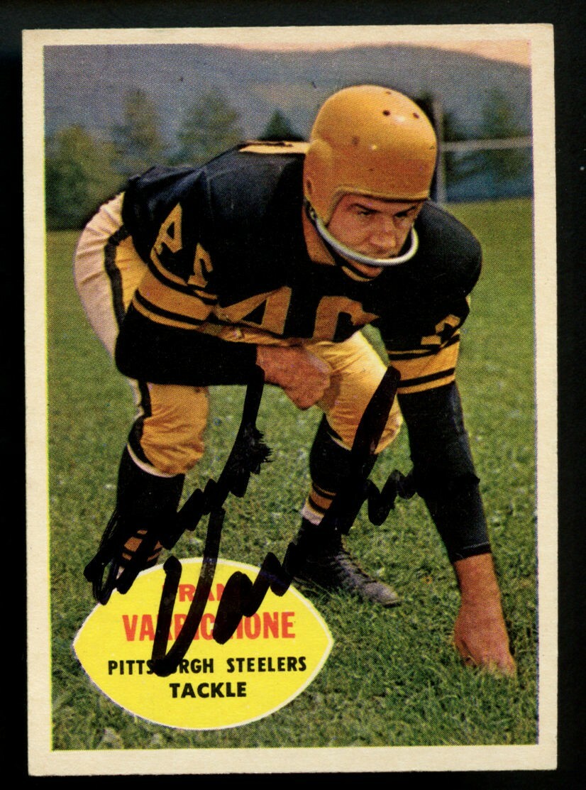 Frank Varrichione #97 signed autograph auto 1960 Topps Football Trading Card