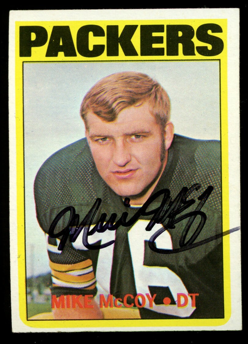 Mike McCoy #172 signed autograph auto 1972 Topps Football Trading Card