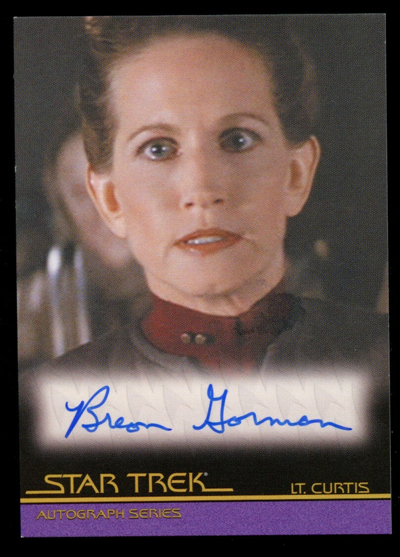 Breon Gorman as Lt. Curtis signed autograph 2008 Rittenhouse Star Trek Card ~