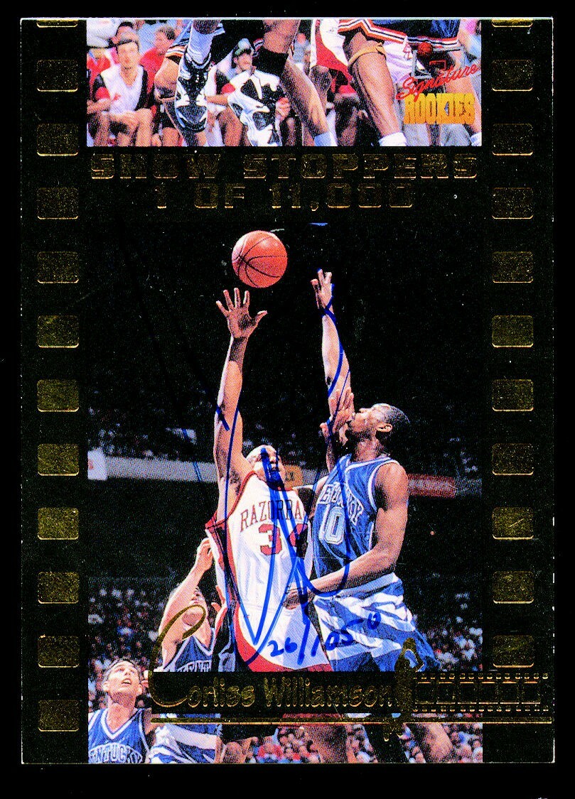 Corliss Williamson #C3 ARKANSAS autograph 1995 Signature Rookies Show Stoppers ~