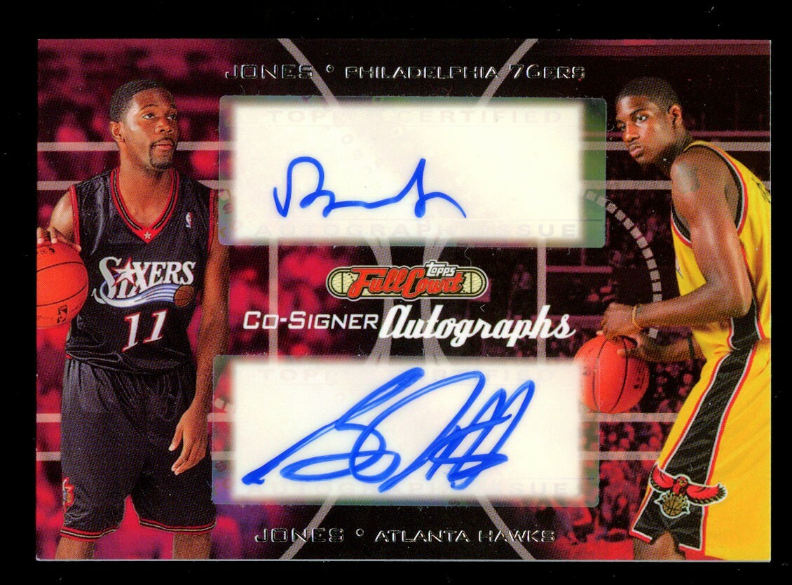 Bobby Jones & Solomon Jones #CS-44 auto 2006 Topps Full Court Co-Signer Card
