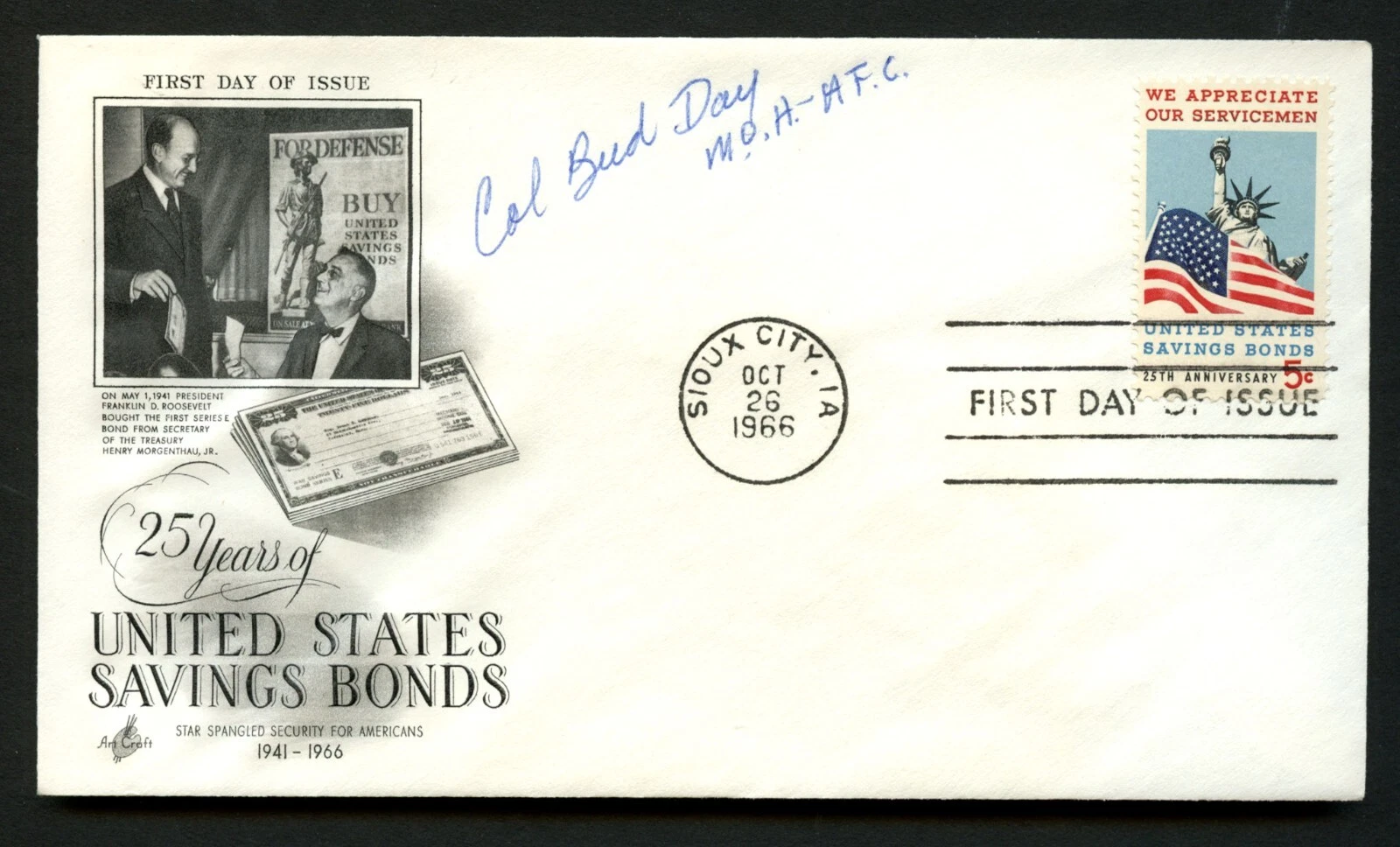 George Bud Day d2013 signed autograph FDC Medal of Honor Recipient USAF Vietnam