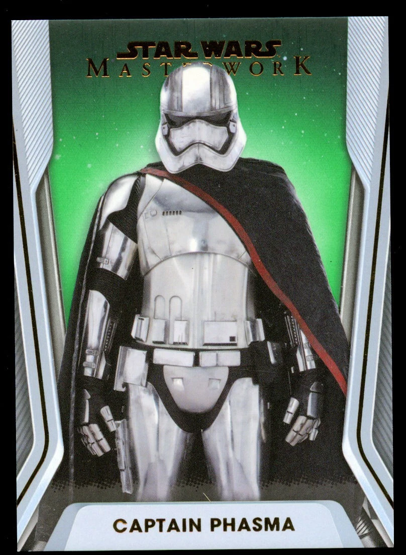 Star Wars Masterwork 2021 Topps Captain Phasma Green Parallel #22 82/99 Card