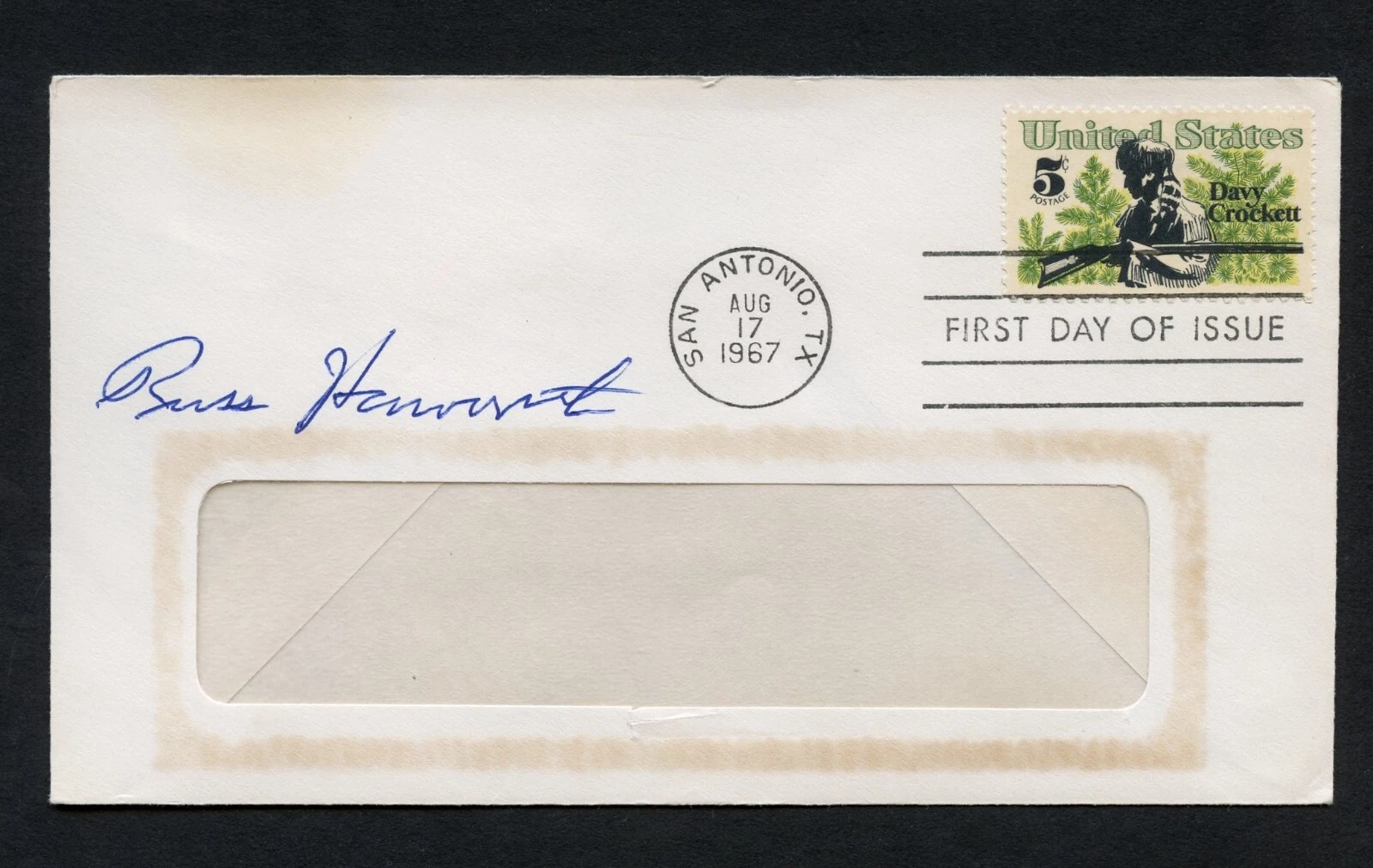 Russell C. Haworth d2015 signed autograph auto First Day Cover WWII ACE USAAF