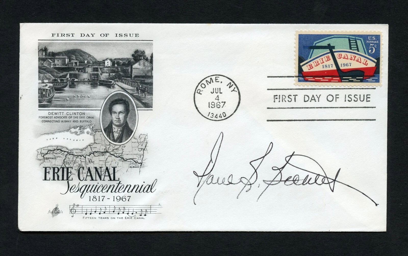 Paul B. Bechtel signed autograph auto First Day Cover WWII Ace USAF