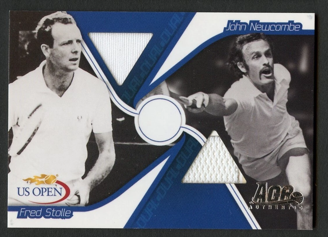 John Newcombe Fred Stolle #US38 2008 Ace Authentic US Open Jerseys 52/79 Card