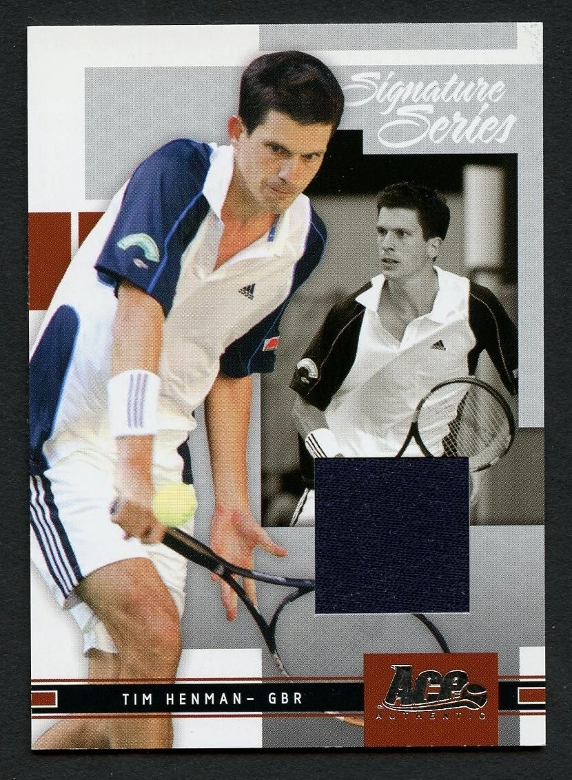 Tim Henman 2005 Ace Authentic #23 Signature Series Jersey Tennis 469/500 Card