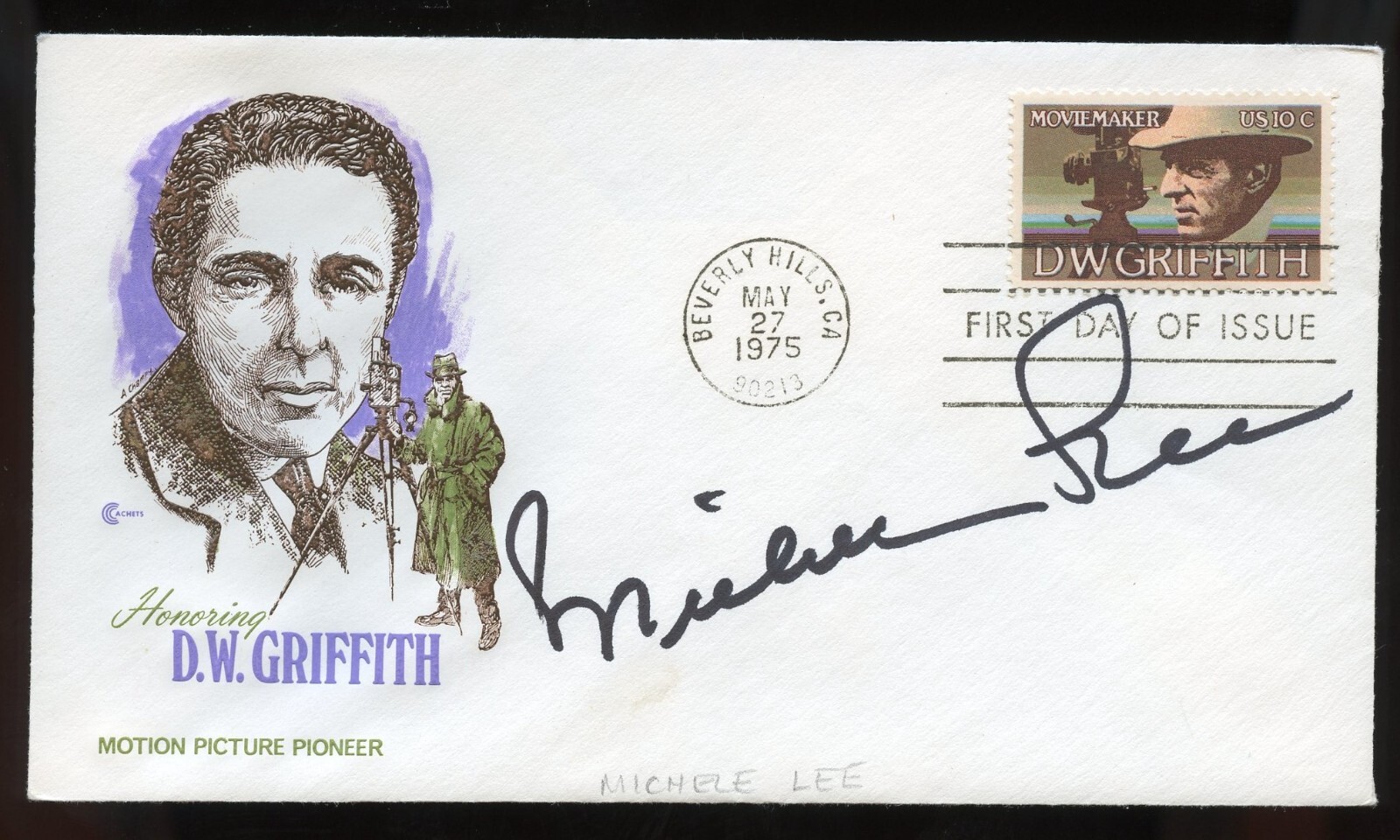 Michelle Lee signed autograph auto American Actress Singer Dancer Producer FDC