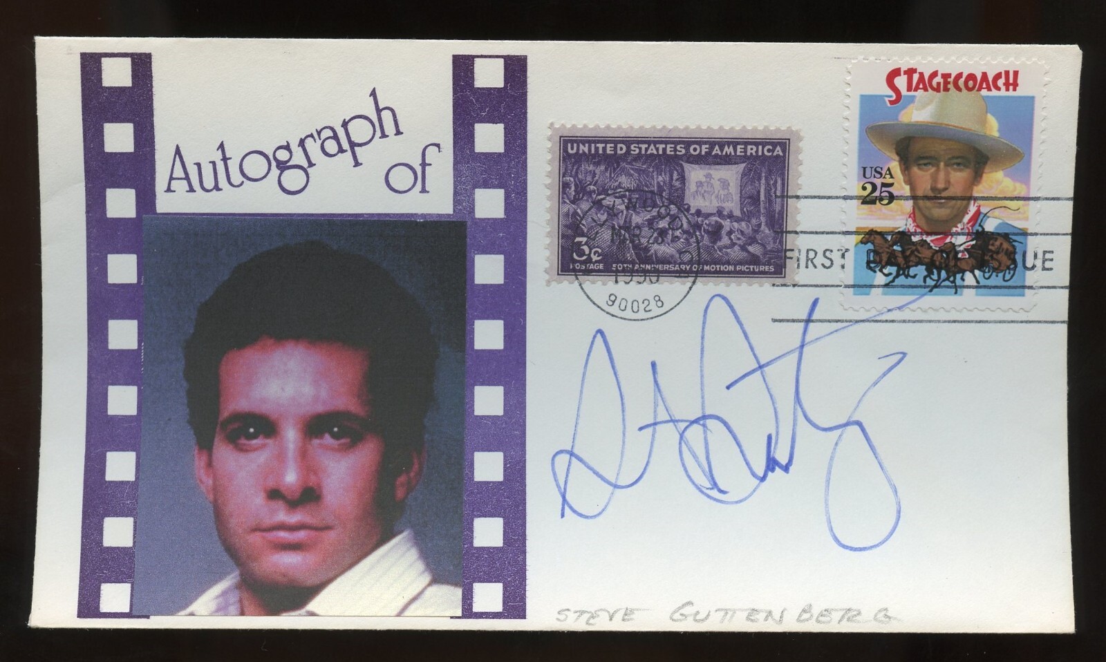 Steve Guttenberg signed autograph auto Actor Police Academy First Day Cover