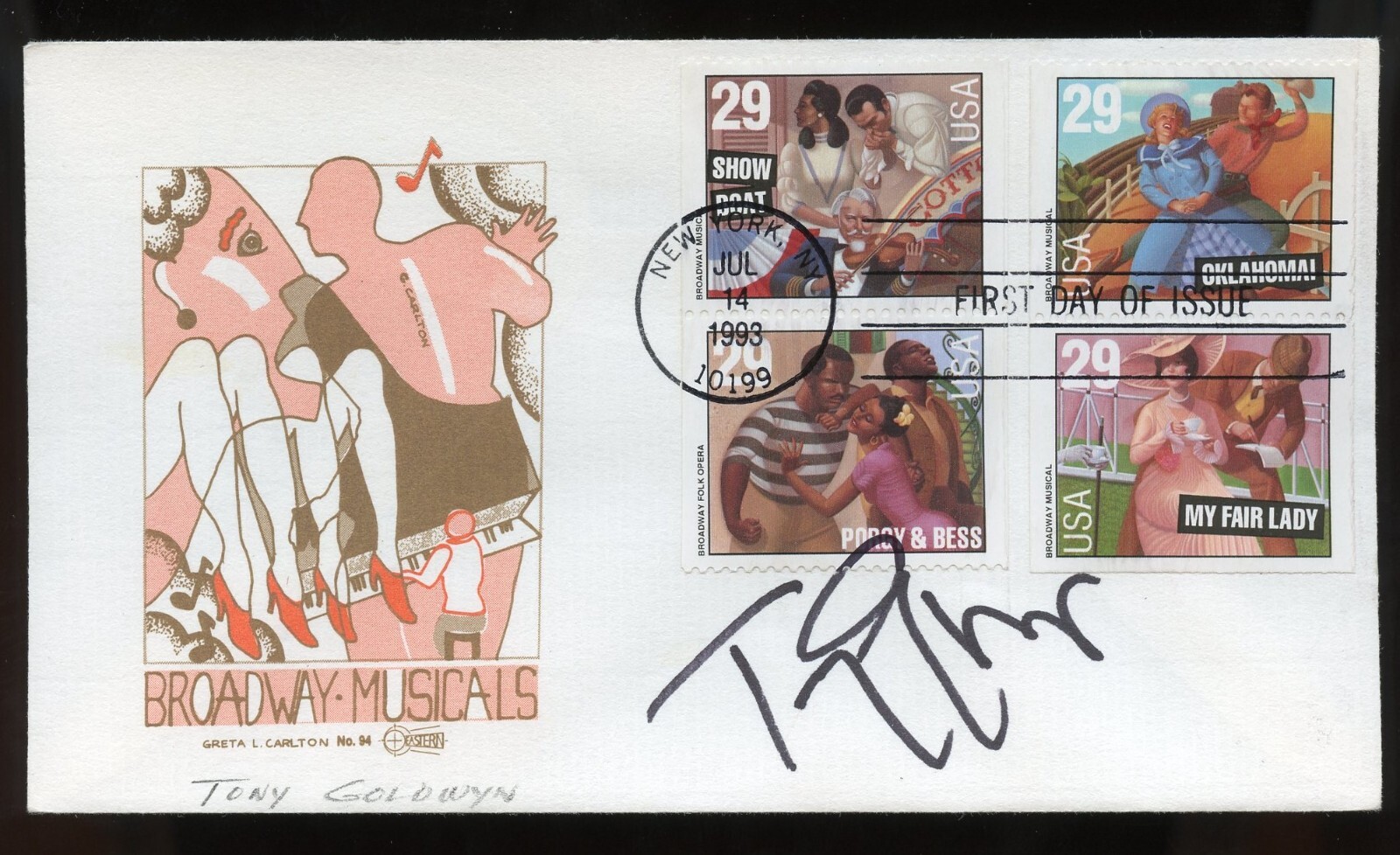 Tony Goldwyn signed autograph auto Actor Singer Producer Ghost First Day Cover