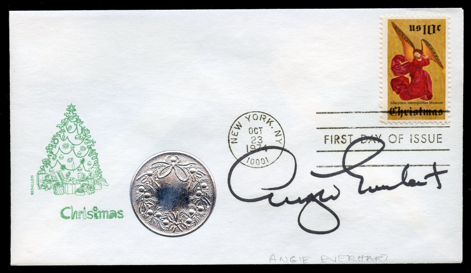 Angie Everhart signed autograph auto American Actress & Model First Day Cover