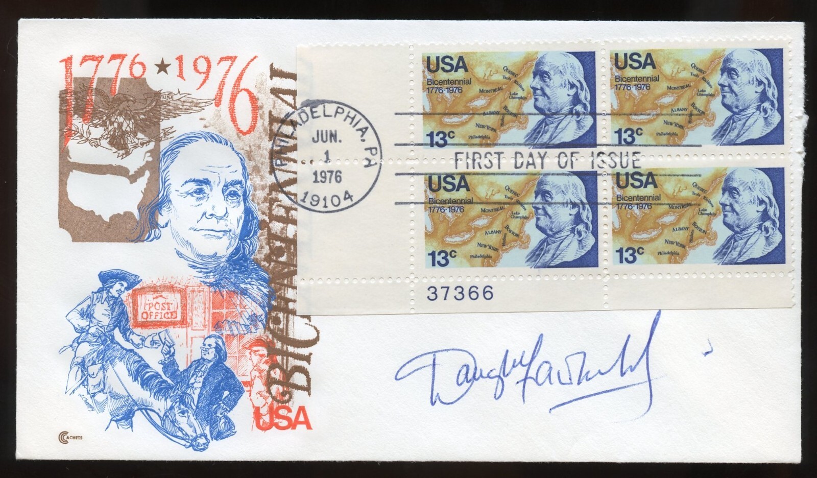 Douglas Fairbanks Jr d2000 signed autograph auto Actor The Prisoner of Zenda FDC